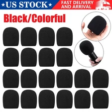 20PCS Black Handheld Stage Microphone Windscreen Foam Mic Cover Karaoke DJ Party