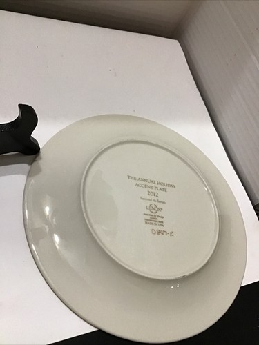 Lenox 2012 Annual Holiday Accent Collector Plate USA Made 2nd Series - Picture 3 of 3