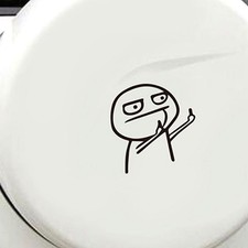 10 sztuk środkowych naklejek śmieszne naklejki samochodowe dekoracja zewnętrzna samochodu