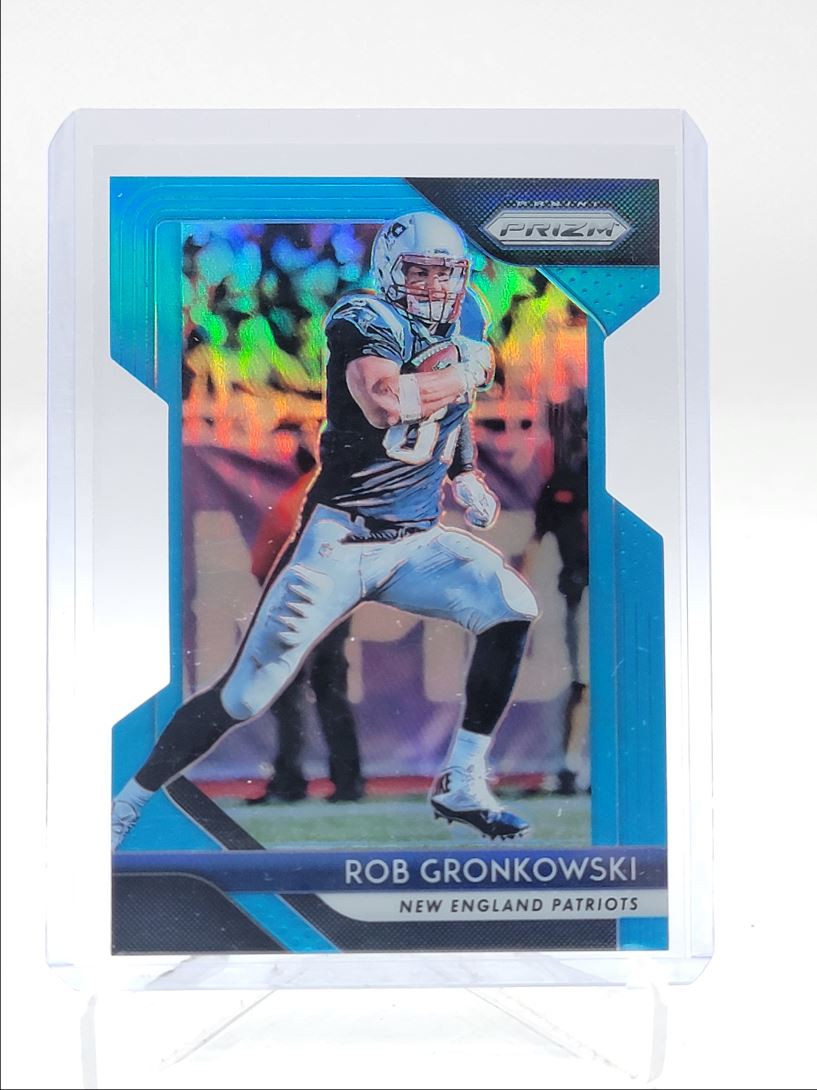 ROB GRONKOWSKI 2018 PANINI PRIZM LIGHT BLUE DIE CUT /199 Q2058