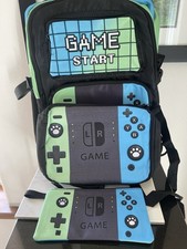 School Backpack for Boys 3pcs Gamer Boys Backpack Lunch Box Pencil Pouch New