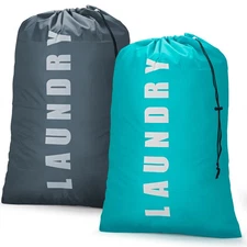 2 Pack Travel Laundry Bags for Dirty Clothes,Large Laundry Bags for Traveling