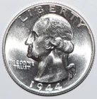 1944 Washington Quarter CHOICE BRILLIANT UNCIRCULATED (K298)