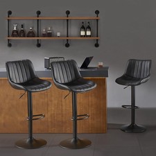 Adjustable Swivel Counter Height Bar Stools - Set of 3