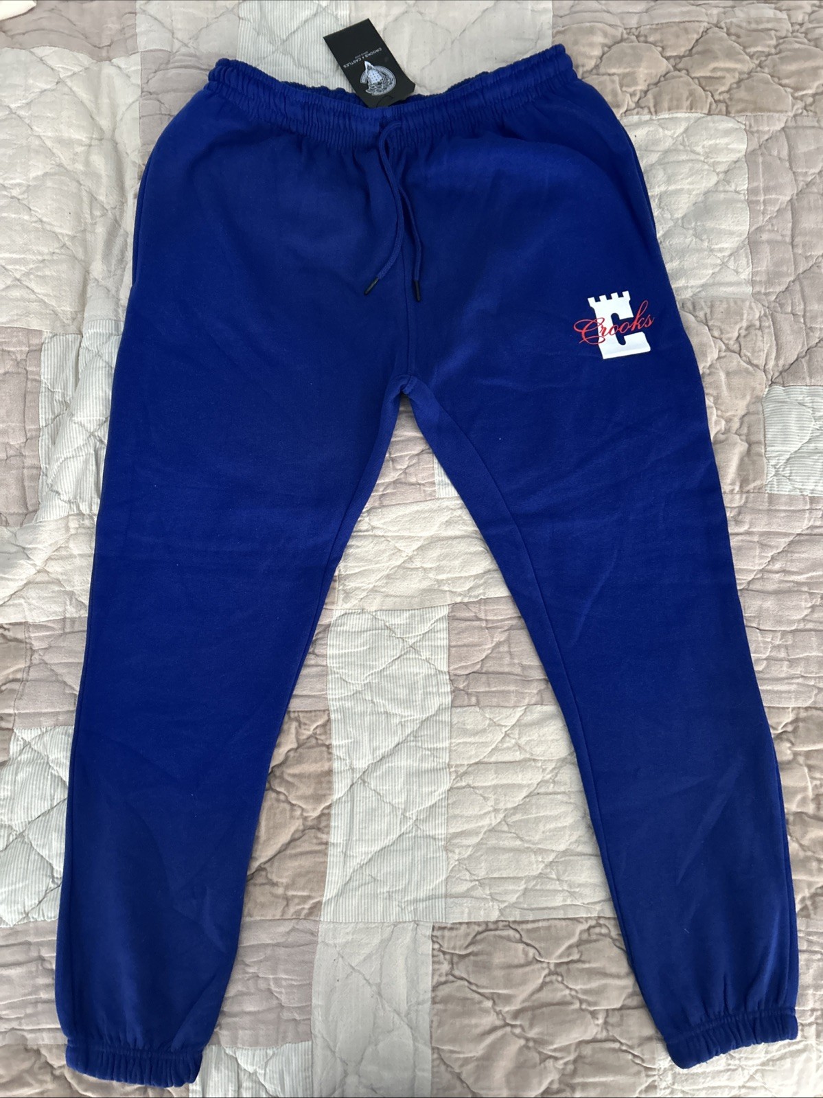 Sweatpants Crooks and Castles Mens Royal Blue Sweatpants Size XL