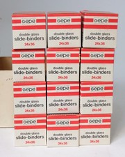 GEPE Double Glass Slide Binders Super Thin for 24x36 24x24 5x5 2x2 NEW Old Stock