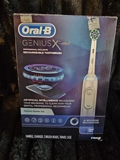 Oral-B Genius X Toothbrush AI Brushing Recognition Patient Starter Kit 