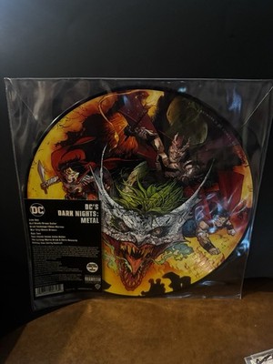 DC Dark Nights Metal Soundtrack Vinyl LP Rare  Variant Picture Disc + 9.8 Comic!