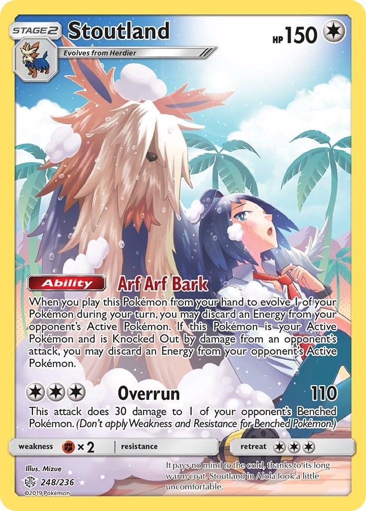 Stoutland 248/236 - Pokemon Cosmic Eclipse Sun & Moon - NM