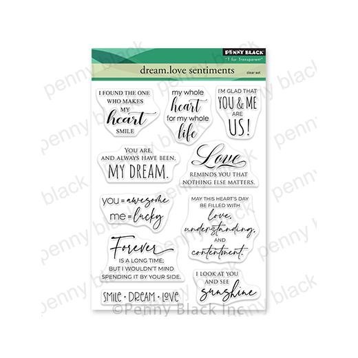 Penny Black Clear Stamps - Dream.Love Sentiments 30-786