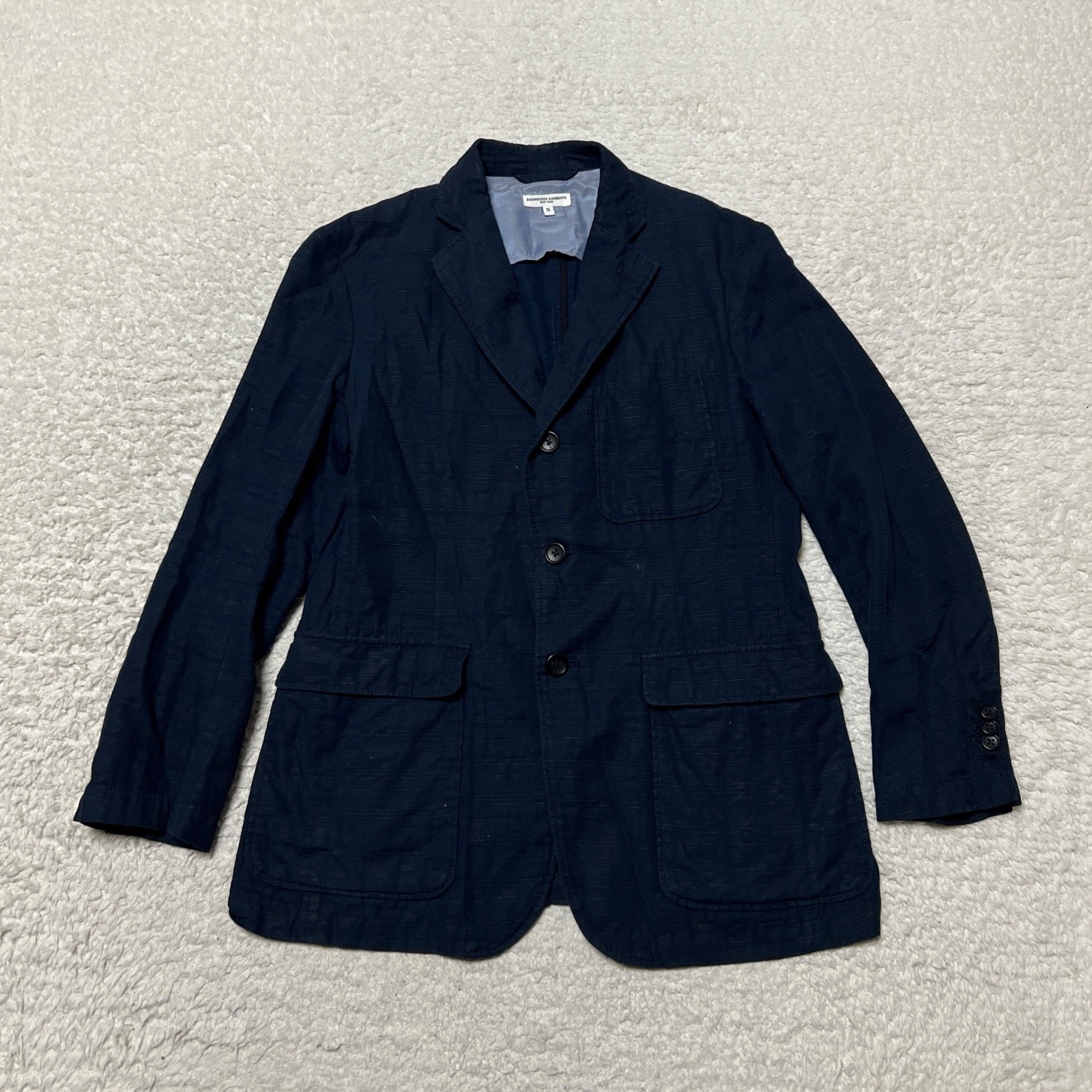 Engineered Garments Baker Jacket Men Small Navy J… - image 1