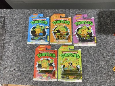 Hot Wheels Silver Series TMNT Ninja Turtles Set of 5