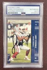 Larry Fitzgerald 2005 Playoff Prestige #4 Cardinals PSA Authentic On Card Auto