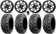 ITP Tornado 14" Wheels Black 28" Sniper 920 Tires Yamaha YXZ1000R