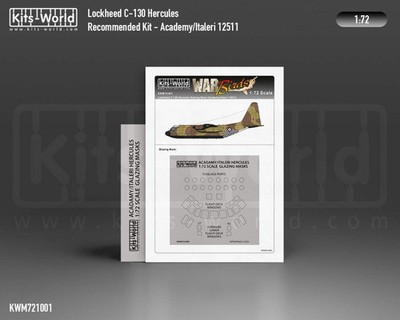 Kits-World M721001 1:72 Lockheed C-130H/E Hercules ROKAF & USAF Canopy & Wheels