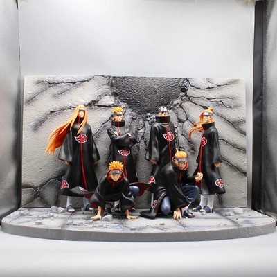 Konvolut 6 Figuren Brot Nagato Yahiko 37cm Naruto Action Manga Anime Sammlung