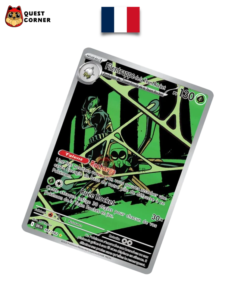 Filentrappe de la Team Rocket 187/182 – Rivalités Destinées – Français – NM - Photo 1/1