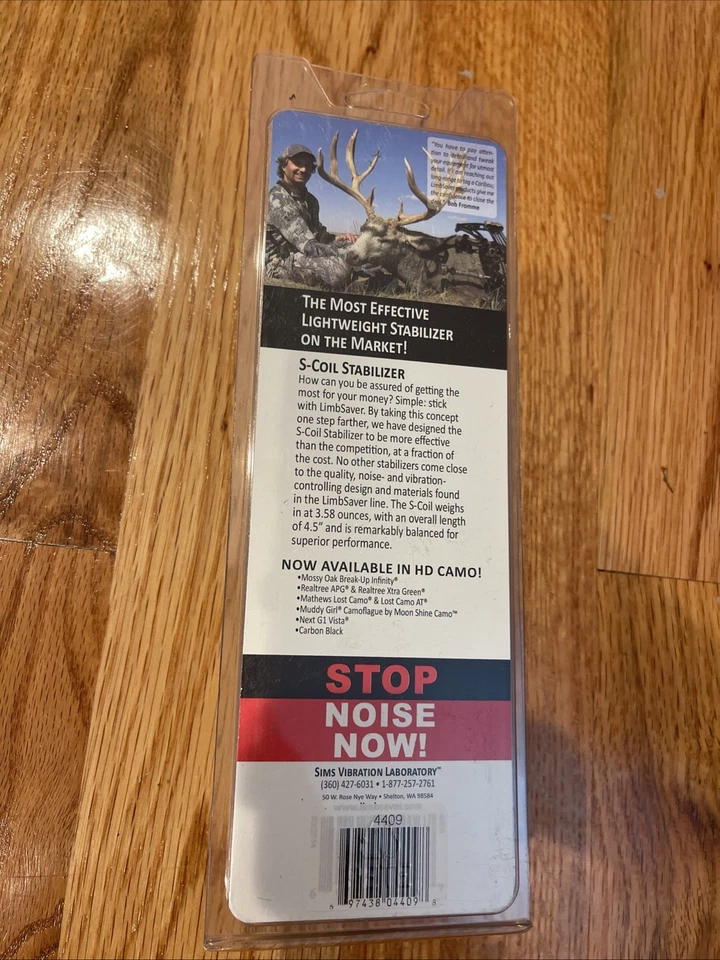 Sims Laboratory Limbsaver S-Coil 4.5" estabilizador camuflagem carbono - 4409 - Imagem 2 de 2