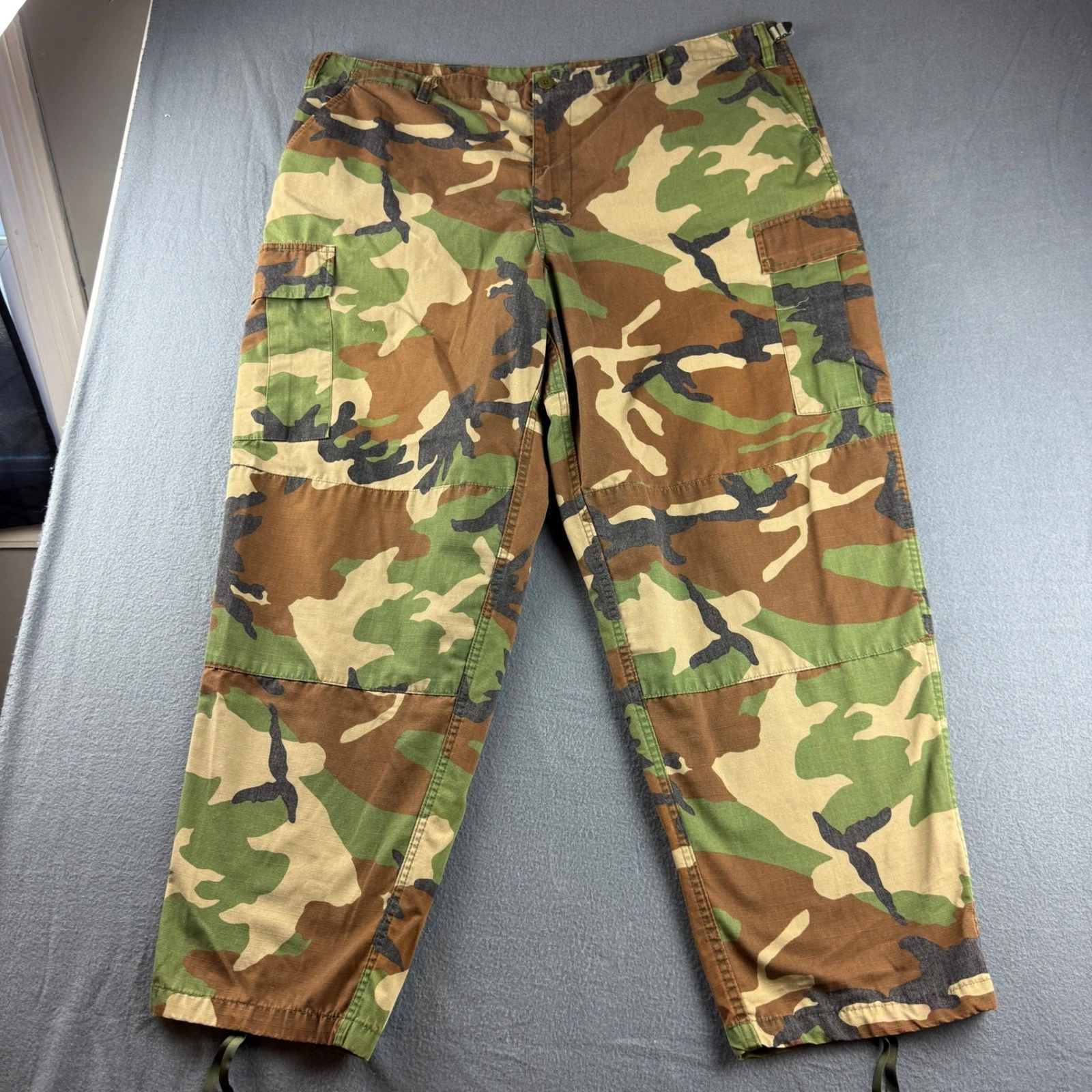 TRU-SPEC BDU Basics Pants Mens 2XL Camo Woodland Cargo Tactical Ripstop Military