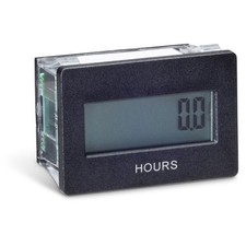 Trumeter LCD Hour Mtr 10-300VDC / 20-300VAC Rect Snap-In Mount