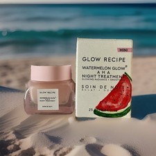 GLOW RECIPE Watermelon Glow AHA Night Treatment Mini 0.84 fl oz /25 mL NIB