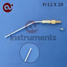 2pcs Frazier Suction Tube with atraumatic Tip FR 12 x 20cm Surgical By Ai