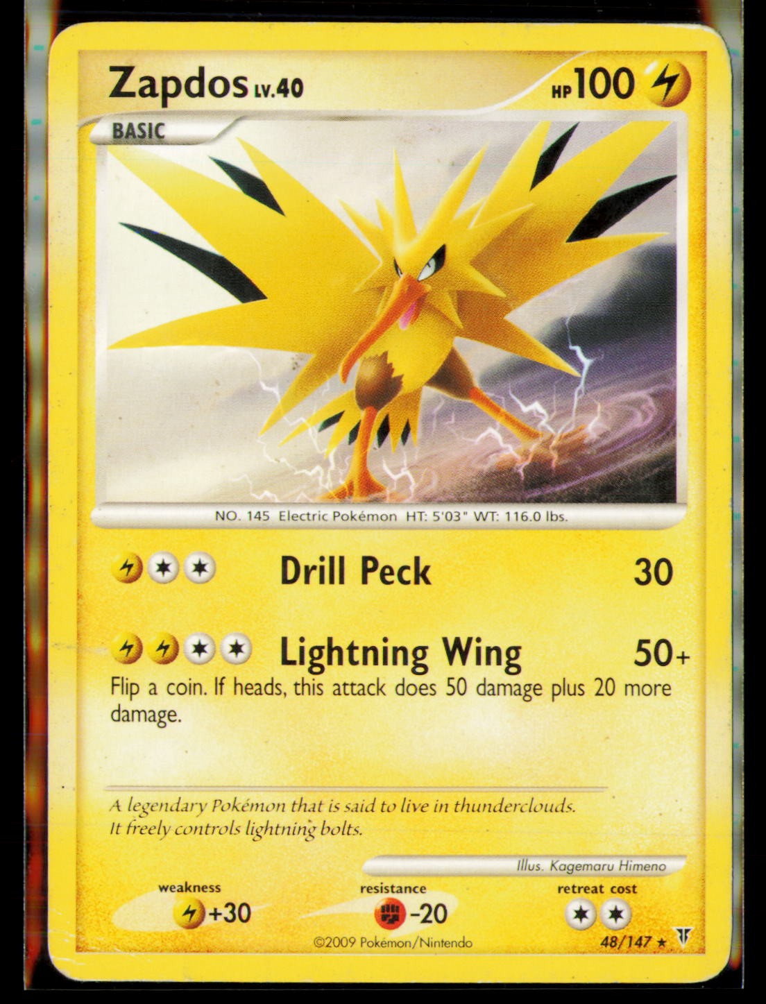 Zapdos () Rare Supreme Victors 48 MP