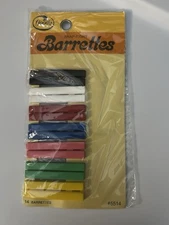 1975 Goody Vintage 2” Hair Barrettes 14 pk #5514 Snap-Tight Multicolor USA