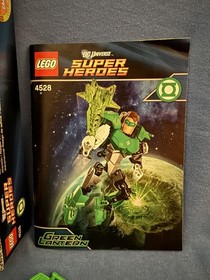 LEGO Superheroes GREEN LANTERN Action Figure 4528 DC Comics w/ Box + Manual