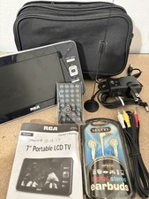 RCA 7 LCD Portable Digital TV DPTM70R Head Rest TV Case Remote Included
