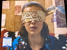 Millie Bobbie Brown Signed 16x20 Photo Stranger Things Beckett Witnessed