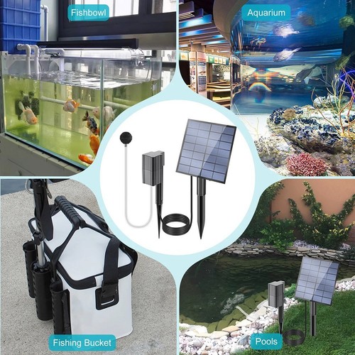Portable 2 5W Solar Air Pump Eco Friendly Solution for Oxygenating Fish Tanks - Picture 10 of 11