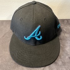New Era Atlanta Braves 59Fifty Navy Fitted Hat Cap On-Field 7 1/4