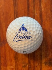 Vintage Golf Ball – America Online (AOL) Logo – Rare Promotional Item