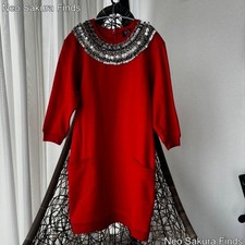 McQ Alexander McQueen Dress Rare Metal Decor Casual Red Size S-M