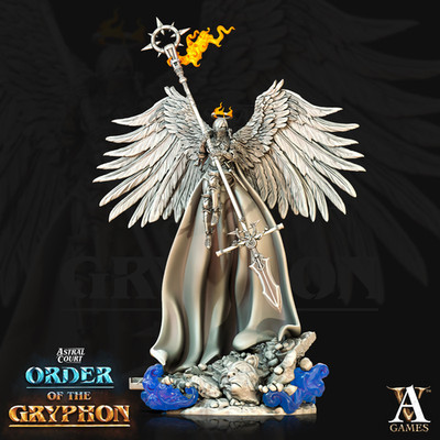 Judgement Deva Angel Miniature D&D Pathfinder 28mm & 32mm Scale Unpainted