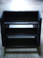 3-Tier Liquor Bottle Display Shelf ?Wooden Coffee Syrup & Wine Rack for Mini Ba