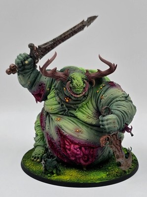 Great Unclean One big Daemon of Nurgle Death Guard  Warhammer 40K top painted