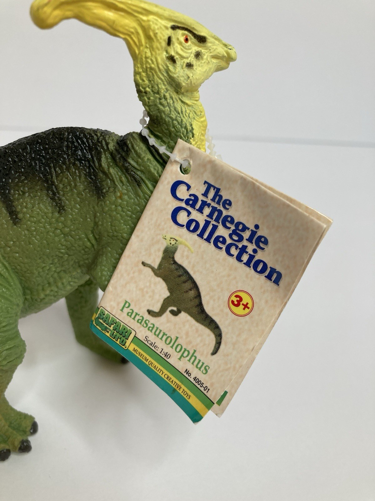Vintage 1988 Safari LTD Carnegie Collection Parasaurolophus Dinosaur