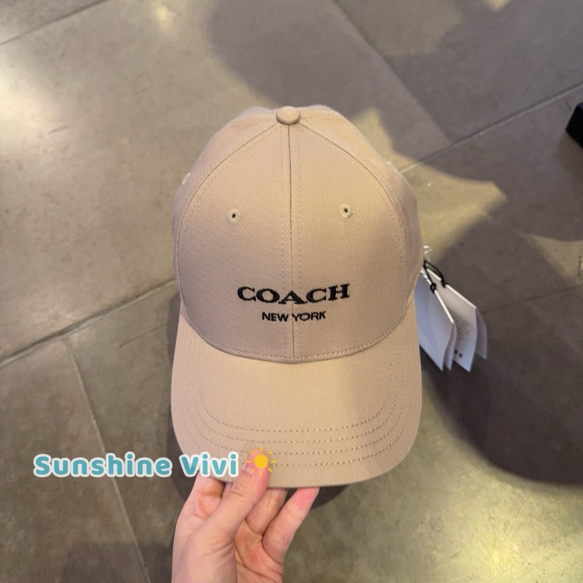 NWT Coach Embroidered Baseball Hat Unisex CAA64 Grey Birch | eBay