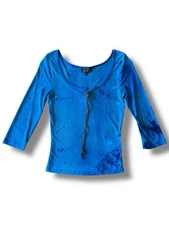 Vintage 90s Y2K Eye Candy Top 00s Whimsical Fairy Size M