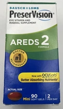 Bausch Lomb 90ct. PreserVision Areds 2 Eye Vitamin and Mineral *EXP: 12/2025*