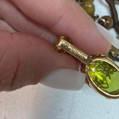 Bijou ancien marron vert - Photo 4/7