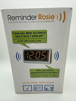 Reminder Rosie Audio Talking Alarm Clock Limited Sight Elderly Care FREESHIPPING