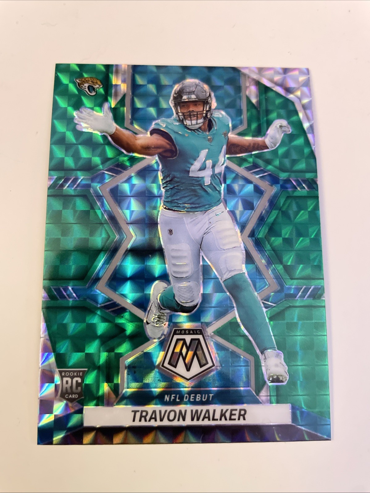 2022 Panini Mosaic - NFL Debut Travon Walker #286 Green Mosaic Prizm (RC)