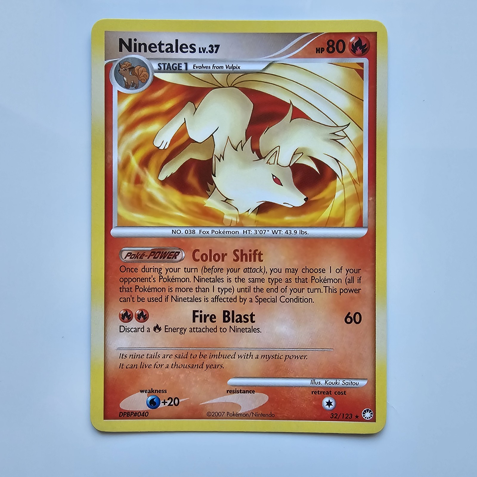 Ninetales 32/123 Mysterious Treasures Rare LP