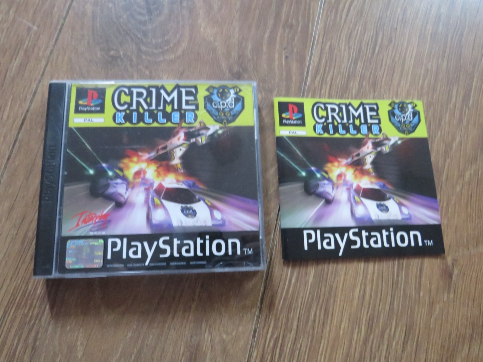 PS1 - Crime Killer + soundtrack cd   uk tracked post