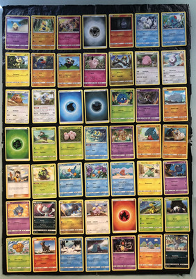 Pokemon Spielkartenspiel 73 Karten (verschiedene) verschiedene Sonnen- und Mondsets Ita. 2017/19. Near Mint