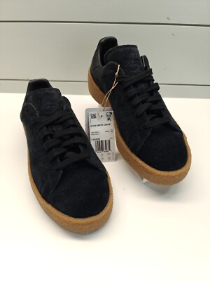 Size 6 - Adidas Stan Smith Crepe Black FZ6439 Suede Leather Casual Sneakers