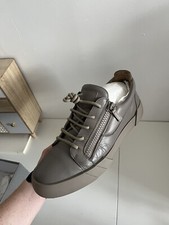 Men’s Kurtgeiger Giuseppe Zanotti Grey Leather Sneaker Trainers UK Size 11 EU 46